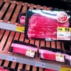 Thịt bò nhập khẩu bày bán ở siêu thị tại Đài Loan. (Nguồn: Taipei Times)