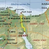 Vị trí kênh đào Suez trên bản đồ. (Nguồn: Internet)