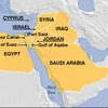 Bản đồ kênh đào Suez. (Nguồn: BBC)