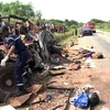 Hiện trường vụ tai nạn giao thông ở Cote d'ivoire. (Nguồn: AFP/TTXVN)