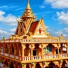 gôi chánh điện chùa Pitu Khôsa Răngsây đẹp nhất ở Đồng bằng sông Cửu Long. (Nguồn: nongnghiep.vn)