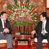 Chủ tịch nước Trương Tấn Sang tiếp Ngài Palam Sundev, Đại sứ Mông Cổ tại Việt Nam đến chào từ biệt nhân kết thúc nhiệm kỳ công tác. (Ảnh: Nguyễn Khang/TTXVN) 