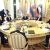 Toàn cảnh cuộc gặp nguyên thủ các nước tổ chức "Hiệp ước An ninh tập thể" (CSTO). (Nguồn: Reuters)
