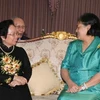 Phó Chủ tịch nước Nguyễn Thị Doan hội kiến với Công chúa Thái Lan Maha Chakri Sirindhorn. (Ảnh: Thống Nhất/TTXVN)
