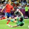 Torres nâng tỷ số lên 3-0 cho Tây Ban Nha trong trận chung kết với Italy ở EURO 2012. (Nguồn: Getty Images)