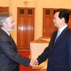 Thủ tướng Nguyễn Tấn Dũng tiếp Antonio de Aguiar Patriota, Bộ trưởng Ngoại giao Brazil nhân chuyến thăm chính thức Việt Nam. (Ảnh: Thống Nhất/TTXVN)