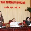 Phó Chủ tịch Quốc hội Tòng Thị Phóng phát biểu ý kiến tại phiên họp. (Ảnh: Phương Hoa/TTXVN)