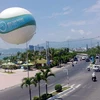Quả khinh khí cầu của Công ty Cổ phần Hòn Tằm biển Nha Trang tại Công viên bờ biển 4, thành phố Nha Trang. (Nguồn: báo Tin Tức)