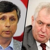 Jan Fischer và Milos Zeman là các ứng cử viên tổng thống Séc triển vọng nhất. (Nguồn: blesk.cz)