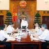 Thủ tướng Nguyễn Tấn Dũng, Ủy viên Bộ Chính trị, Bí thư Ban Cán sự đảng Chính phủ chủ trì hội nghị. (Ảnh: Đức Tám/TTXVN)