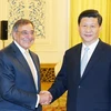 Phó Chủ tịch Trung Quốc Tập Cận Bình tiếp Bộ trưởng Quốc phòng Mỹ Leon Panetta (Nguồn: THX) 