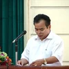 Ông Nguyễn Đình Nhương nguyên Bí thư Huyện ủy Quế Võ nhiệm kỳ 2010-2015 bị cho là đã có nhiều sai phạm trong công tác quản lý, lãnh đạo. (Nguồn: báo Bắc Ninh)