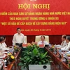 Chủ tịch nước Trương Tấn Sang dự, chỉ đạo Hội nghị Kiểm điểm của Ngân hàng Nhà nước Việt Nam. (Ảnh: Nguyễn Khang/TTXVN)
