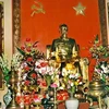 Một bàn thờ tưởng niệm Chủ tịch Hồ Chí Minh. (Nguồn: báo Tiền Phong)