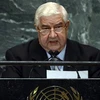 Ngoại trưởng Syria Walid al-Moallem phát biểu tại Đại hội đồng Liên hợp quốc. (Nguồn: AFP)