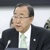 Tổng Thư ký Liên hợp quốc Ban Ki-moon phát biểu tại lễ kỷ niệm 20 năm ngày thành lập Diễn đàn các nước nhỏ. (Nguồn: unmultimedia.org)