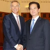 Thủ tướng Nguyễn Tấn Dũng tiếp Cựu Thủ tướng Anh Tony Blair đang thăm và làm việc tại Việt Nam. (Ảnh: Đức Tám/TTXVN)