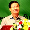 Phó Thủ tướng kiêm Bộ trưởng Ngoại giao Lào Thongloun Sisoulith phát biểu khai mạc Diễn đàn AEPF 9. (Ảnh: Hoàng Chương/Vietnam+)
