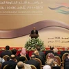 Thủ tướng Libya Ali Zeidan phát biểu tại buổi lễ nhậm chức của tân chính phủ Libya. (Nguồn: AFP)