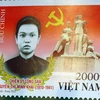 Hình ảnh bộ tem “Chiến sỹ cộng sản Nguyễn Thị Minh Khai” vừa được phát hành. (Ảnh: Phương Vy/TTXVN)