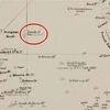 Vị trí đảo Sandy (vòng tròn đỏ) trên bản đồ British Admiralty (1908). (Nguồn: bảo tàng Auckland)