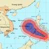 Đường đi và vị trí cơn bão Bopha. (Nguồn: nchmf.gov.vn)