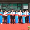 Thủ tướng Nguyễn Tấn Dũng và các vị lãnh đạo khánh thành Cảng hàng không quốc tế Phú Quốc. (Ảnh: Đức Tám/TTXVN)
