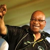 Tổng thống Zacob Zuma bày tỏ sự vui mừng sau khi tái đắc đắc cử Chủ tịch ANC nhiệm kỳ hai liên tiếp. (Nguồn: whbl.com)