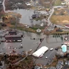 Bão Sandy tàn phá dọc bờ biển New Jersey (Mỹ) ngày 30/10/2012. (Nguồn: AFP/TTXVN)