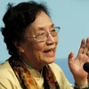 Bà Nguyễn Thị Bình, nguyên Phó Chủ tịch nước, nguyên Bộ trưởng Ngoại giao, nguyên Trưởng đoàn đàm phán của Chính phủ Cách mạng lâm thời Cộng hòa miền Nam. (Nguồn: TTXVN)