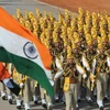 Quân đội Ấn Độ diễu hành trong lễ kỷ niệm Ngày Cộng hòa ở New Delhi. (Nguồn:AFP/TTXVN)