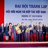 Ban chấp hành Hội hữu nghị và Hợp tác Việt Nam-Hà Lan ra mắt đại hội. (Ảnh: An Đăng/TTXVN)