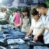 Một phiên chợ hàng Việt tại Thành phố Hồ Chí Minh. (Ảnh: Mạnh Linh/TTXVN)