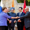 Lãnh đạo các nước BRICS trong cuộc gặp năm 2012 ở Los Cabos, Mexico. (Nguồn: AFP)