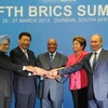 Các nhà lãnh đạo BRICS tại Hội nghị Thượng đỉnh lần thứ 5. (Nguồn: AP)