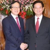 Thủ tướng Nguyễn Tấn Dũng tiếp ngài Kim Yong Hwan, Chủ tịch kiêm Tổng giám đốc Ngân hàng xuất nhập khẩu Hàn Quốc. (Ảnh: Thống Nhất/TTXVN)