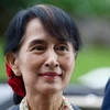 Thủ lĩnh phe đối lập Myanmar Aung San Suu Kyi. (Nguồn: AP)