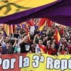 Biểu tình rầm rộ phản đối hoàng gia ở Madrid. (Nguồn: AP)