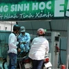Một điểm bán xăng sinh học E5 của PV Oil tại Hà Nội. (Ảnh: Hoàng Lâm/TTXVN)