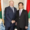 Thủ tướng Nguyễn Tấn Dũng hội kiến với Tổng thống A. Lukashenko (Ảnh: Đức Tám/TTXVN)