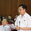 Đại biểu Quốc hội tỉnh Bắc Kạn Dương Quang Sơn phát biểu ý kiến về dự án Luật sửa đổi, bổ sung một số điều của Luật thuế giá trị gia tăng. (Ảnh: Dương Giang/TTXVN)