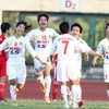 Các cầu thủ nữ Hà Nội 1 sớm đăng quang vô địch giải bóng đá nữ quốc gia 3013. (Ảnh: Quốc Khánh/TTXVN)
