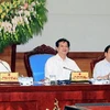 Thủ tướng Nguyễn Tấn Dũng phát biểu tại Phiên họp ngày 12/8. (Ảnh: Đức Tám/TTXVN)