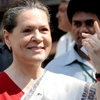 Chủ tịch đảng Quốc đại Ấn Độ cầm quyền, Sonia Gandhi. (Nguồn: AFP/TTXVN)