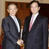 Thủ tướng Nguyễn Tấn Dũng tiếp Đại sứ Nhật Bản Tanizaki Tasuaki. (Ảnh: Đức Tám/TTXVN)