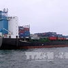 Tàu chở container Sima Sapphire. (Ảnh: Huỳnh Sơn/TTXVN)