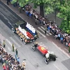 Clip đoàn xe tang Đại tướng trên đường phố Hà Nội