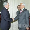 Phó Chủ tịch Quốc hội Uông Chu Lưu tiếp ông Homero Acosta Alvarez, Thư ký Hội đồng Nhà nước Cuba. (Ảnh: An Đăng/TTXVN)