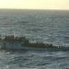 Hình ảnh con tàu trước khi bị lật. (Nguồn: 3news.co.nz)