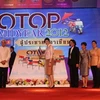 thủ tướng Thái Lan Yingluck Shinawatra chủ trì khai mạc OTOP 2012. (Nguồn: thaivisa.com)